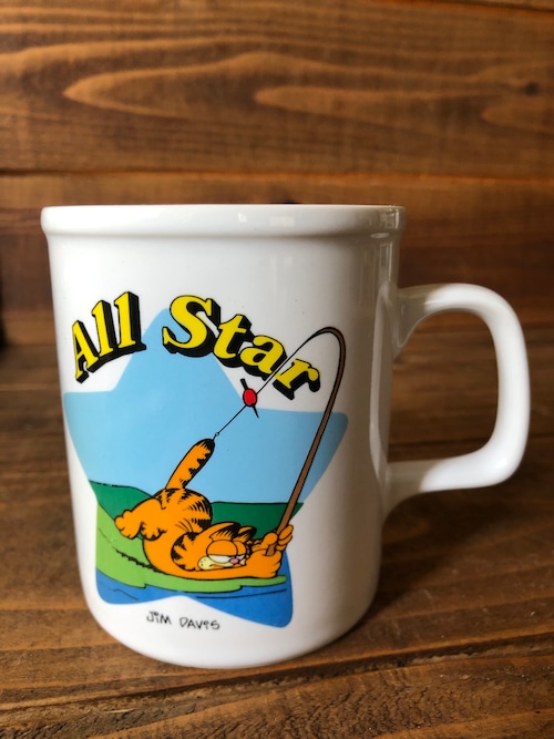 GARFIELD Mug Cup All Star/ガーフィールド マグカップ JIM DAVIS 70s ビンテージ
