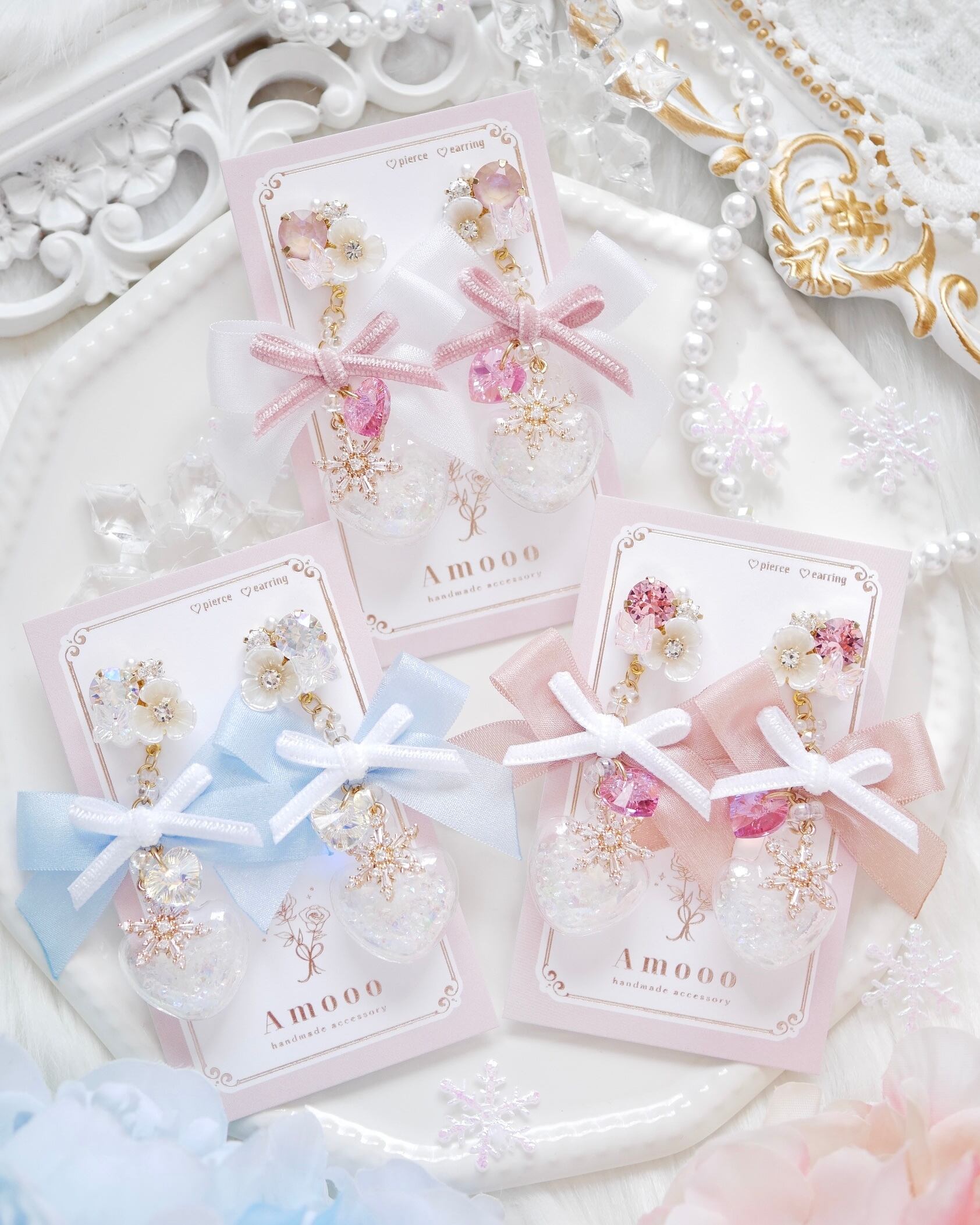 pium バックリボンサテンキャップ ブラック バックリボンベロア