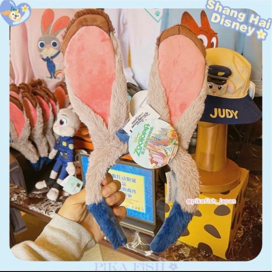 上海】リーナベル フード付 ぬいぐるみマフラー 帽子 上海ディズニー