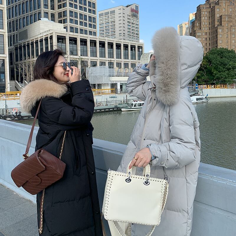 ウィンタースタイルファーカラージャケット レディース 冬物 HUCHUJING77483994588