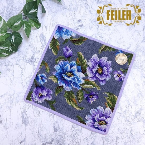 フェイラーFEILER タオルハンカチ AMETHYST BLOOM アメジストブルーム