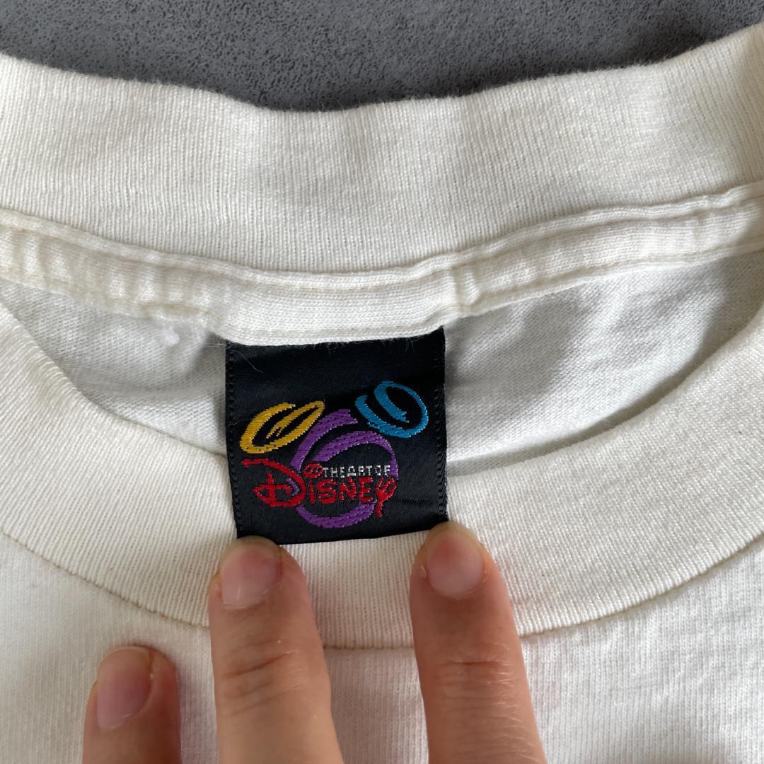 GF612 Tシャツ ディズニー 自画像 パロディ アートT 白T 90s GF612 Tシャツ ディズニー 自画像 パロディ アートT 白T 90s