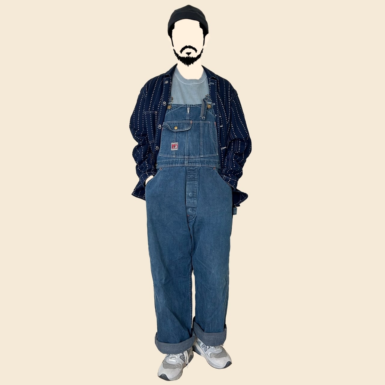 TCB jeans / Cathartt Chore Coat Paw Stripe - キャットハート