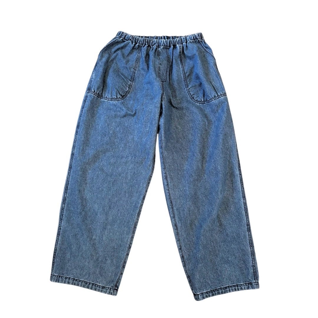 papier デニムパンツ denim puckering pants denim puckering pants | papier.official