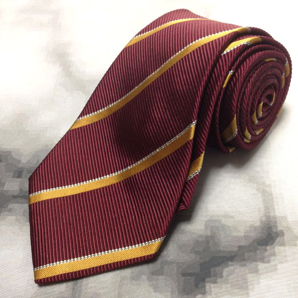 ドミニクフランス Dominique France 微光沢 ネクタイ シルク 虎 動物