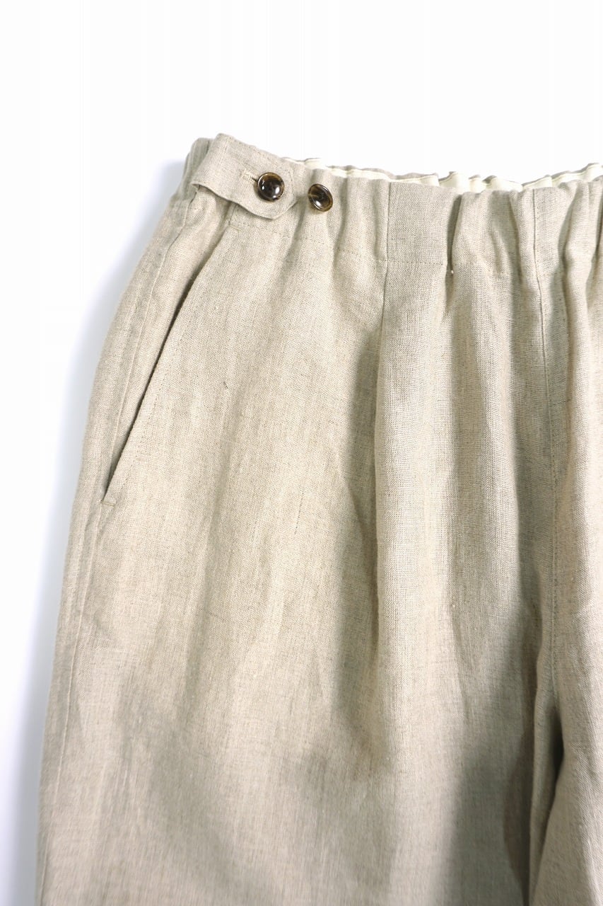French Linen Wide Easy Pants