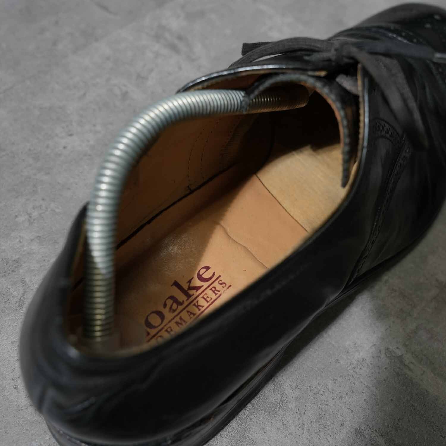 Loake ローク ウイングチップ レザーシューズ ブラック イングランド製