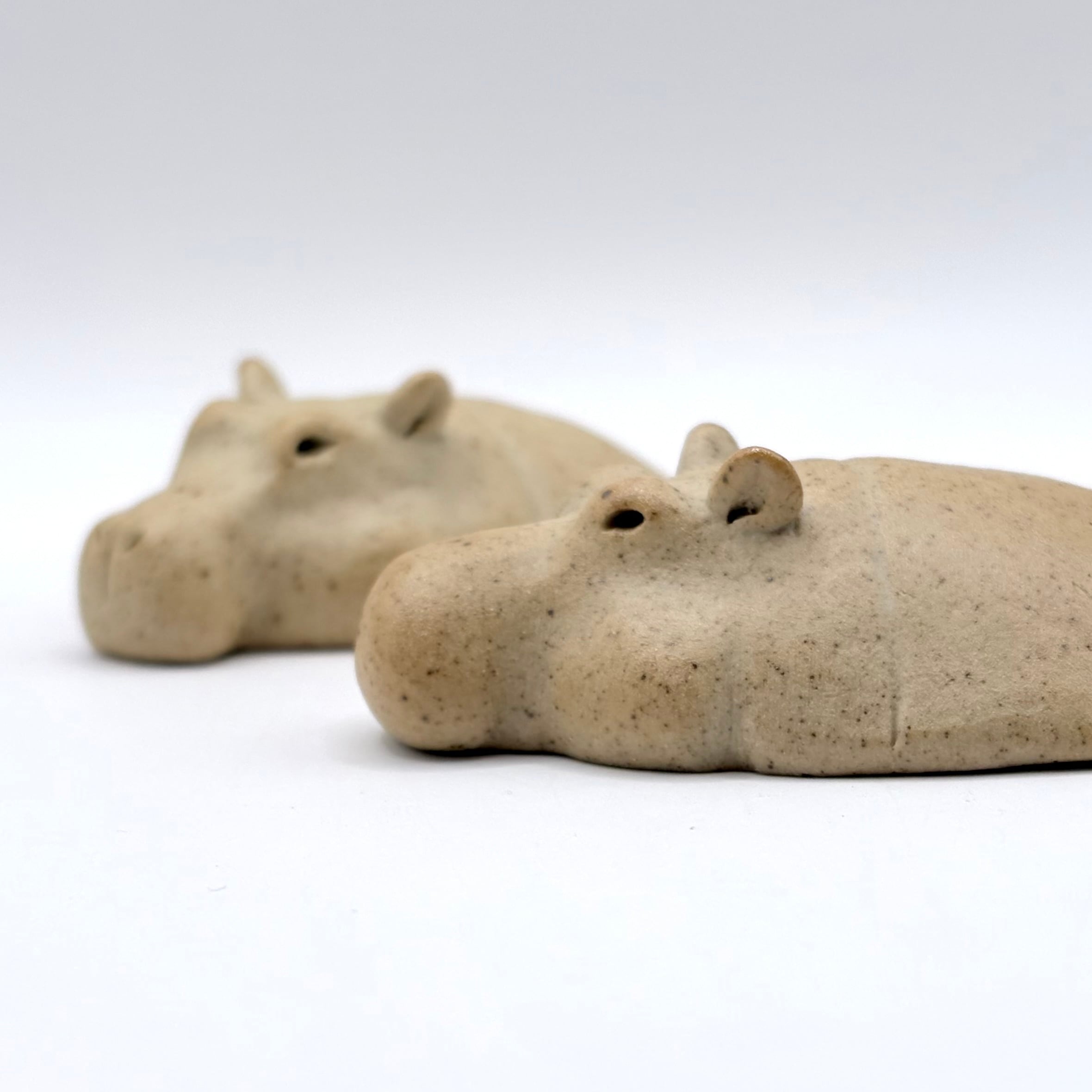 のんびりカバ 手作り陶器のカバ | やきもの みちかけ . 三池焼