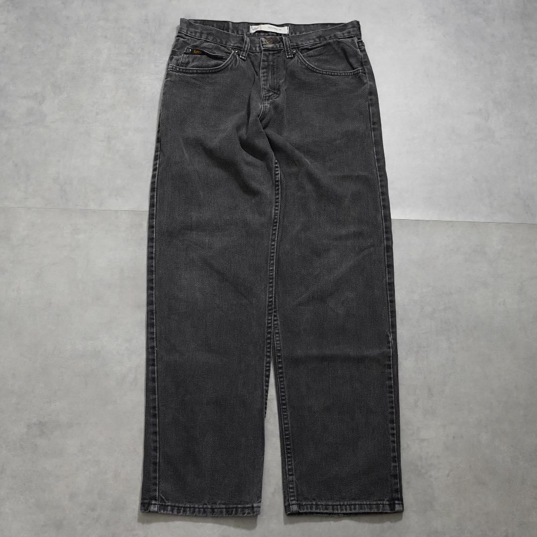 Lee リー W30 ブラックデニム ボトム パンツ 古着 黒 16252