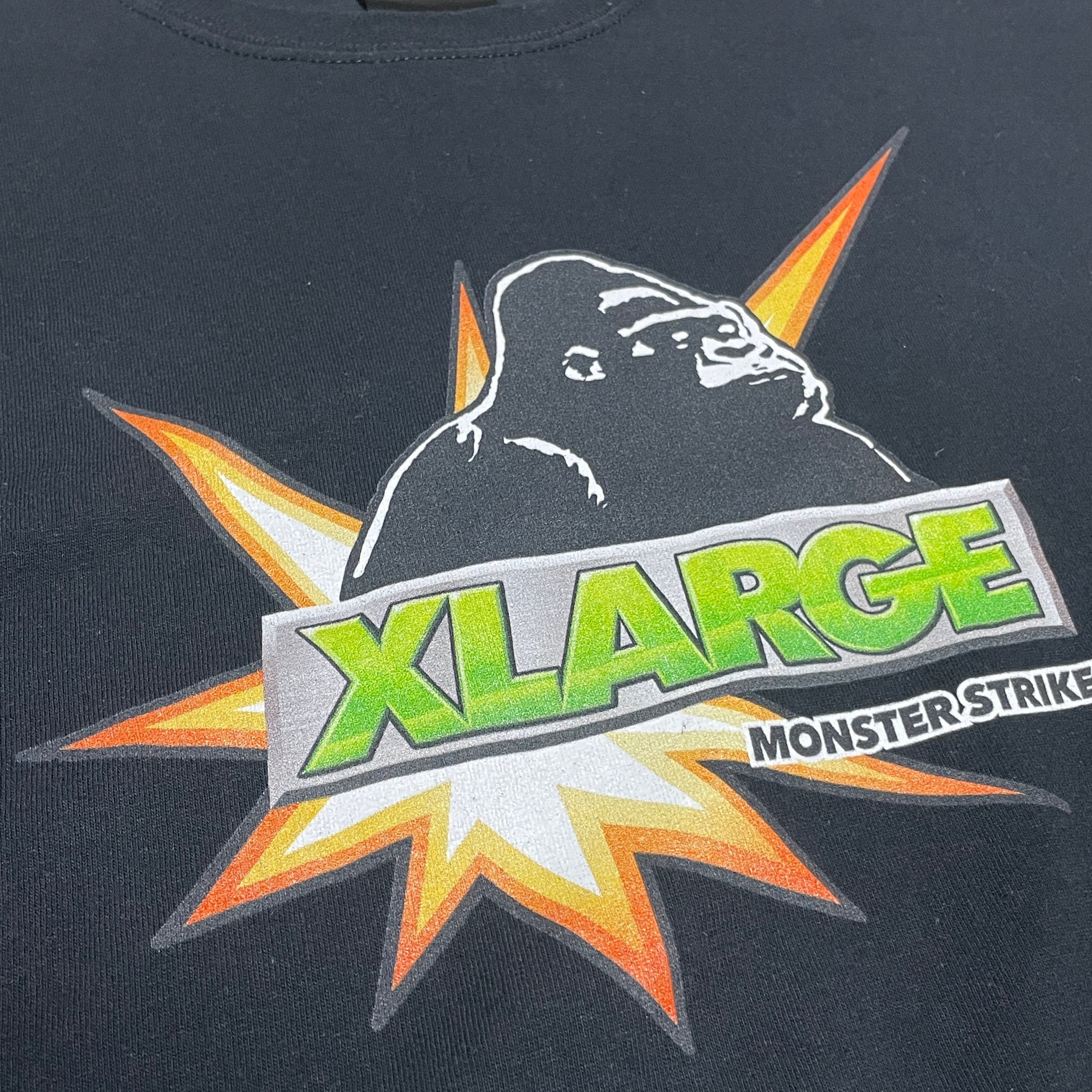 X-LARGE エクストララージ Tシャツ モンスト コラボ 黒 ブラック