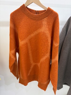 le ventsouffle インターシャ　モヘヤ　ニットセーター　K021