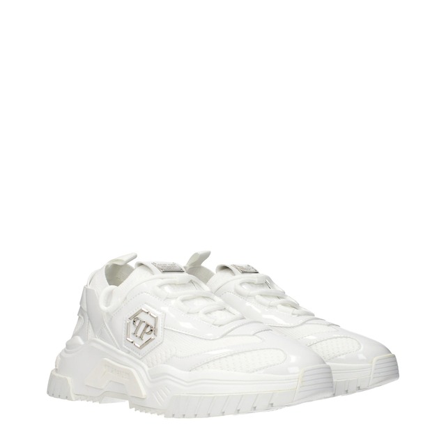 PHILIPP PLEIN フィリッププレイン メンズ スニーカー ファブリック ホワイト