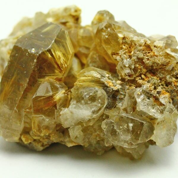 ゴールド タイチンルチルクォーツ クラスター  281-18