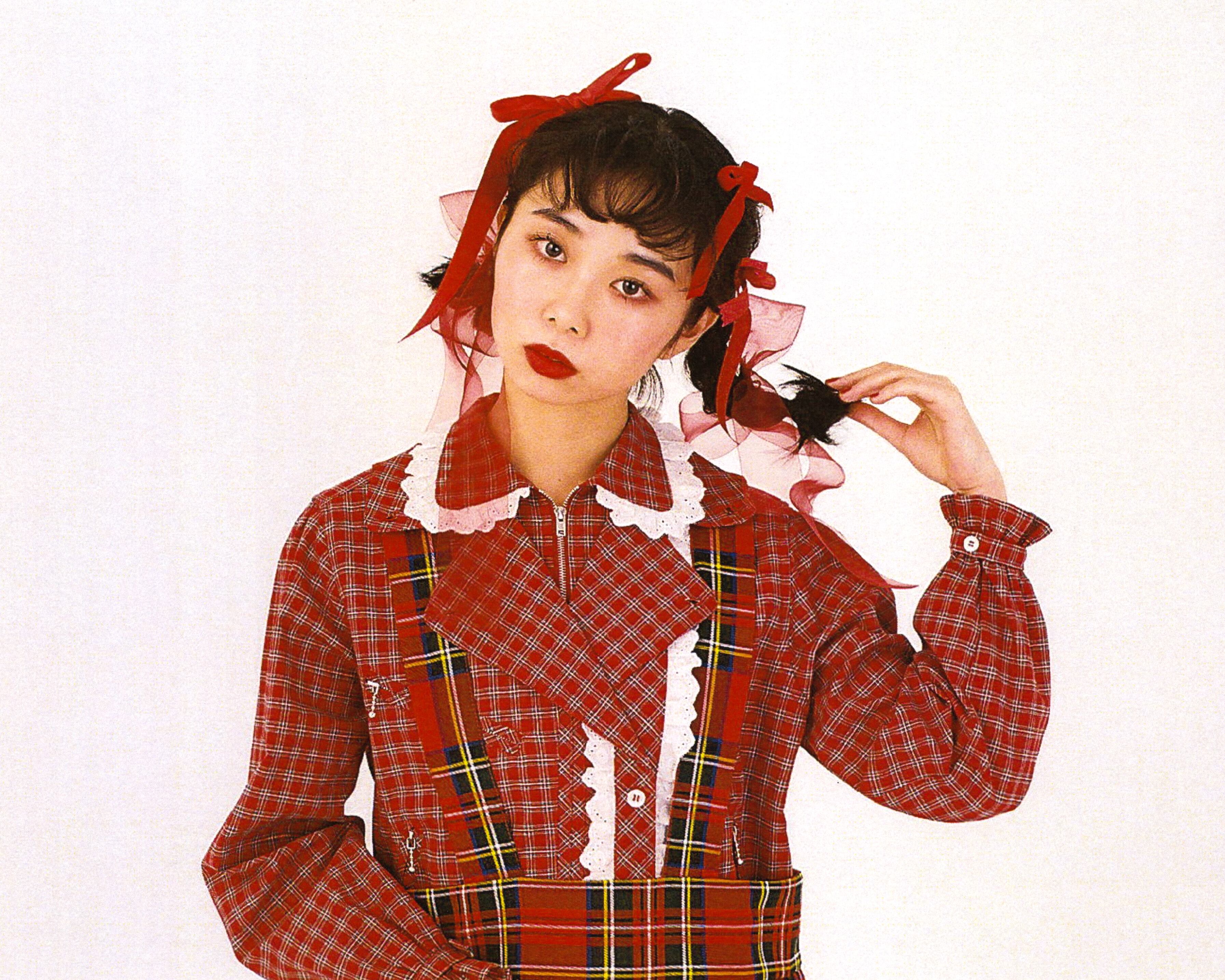 HEIHEI ライダースブラウス　赤チェック 最終価格】HEIHEI ライダースブラウス 赤チェック