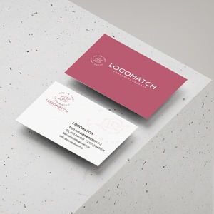 繊細で可憐な花のロゴ