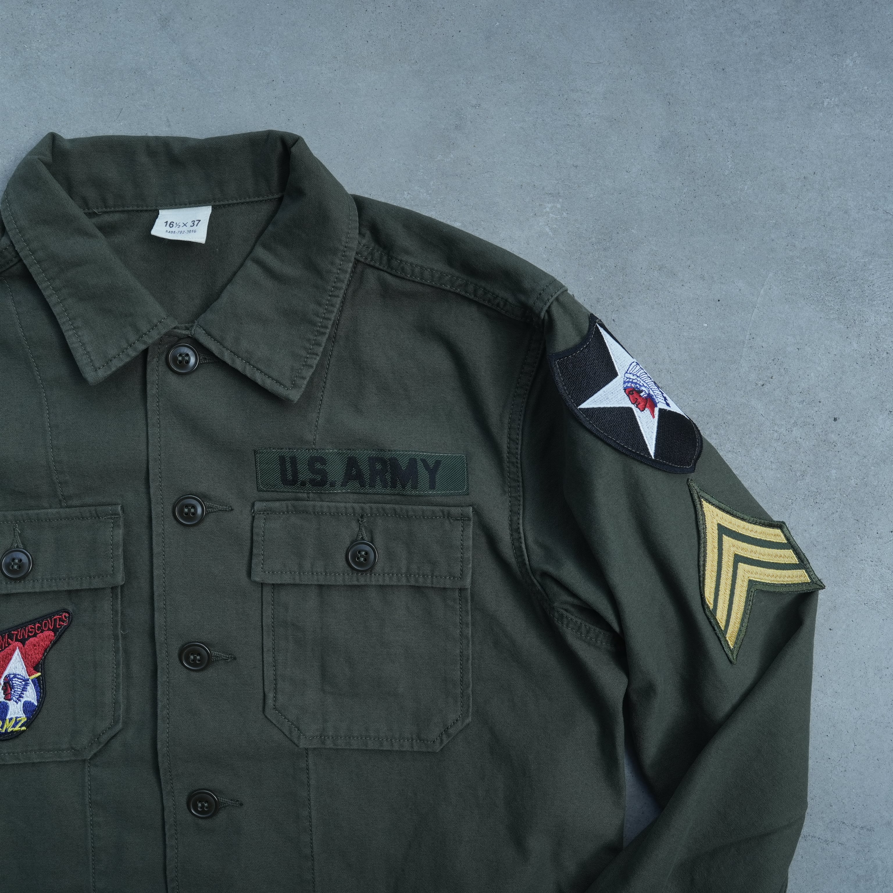 HOUSTON U.S. ARMY ミリタリーシャツ　ジャケット「LENNON」 John Lennon Model】USタイプ OG-107 FATIGUE SHIRTS | コットンサテン