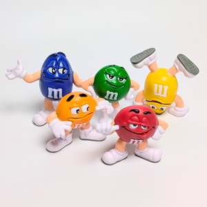 【m&m's(エムアンドエムズ) PVC ミニフィギュア5体SET】〚アメリカン雑貨 アメトイ〛