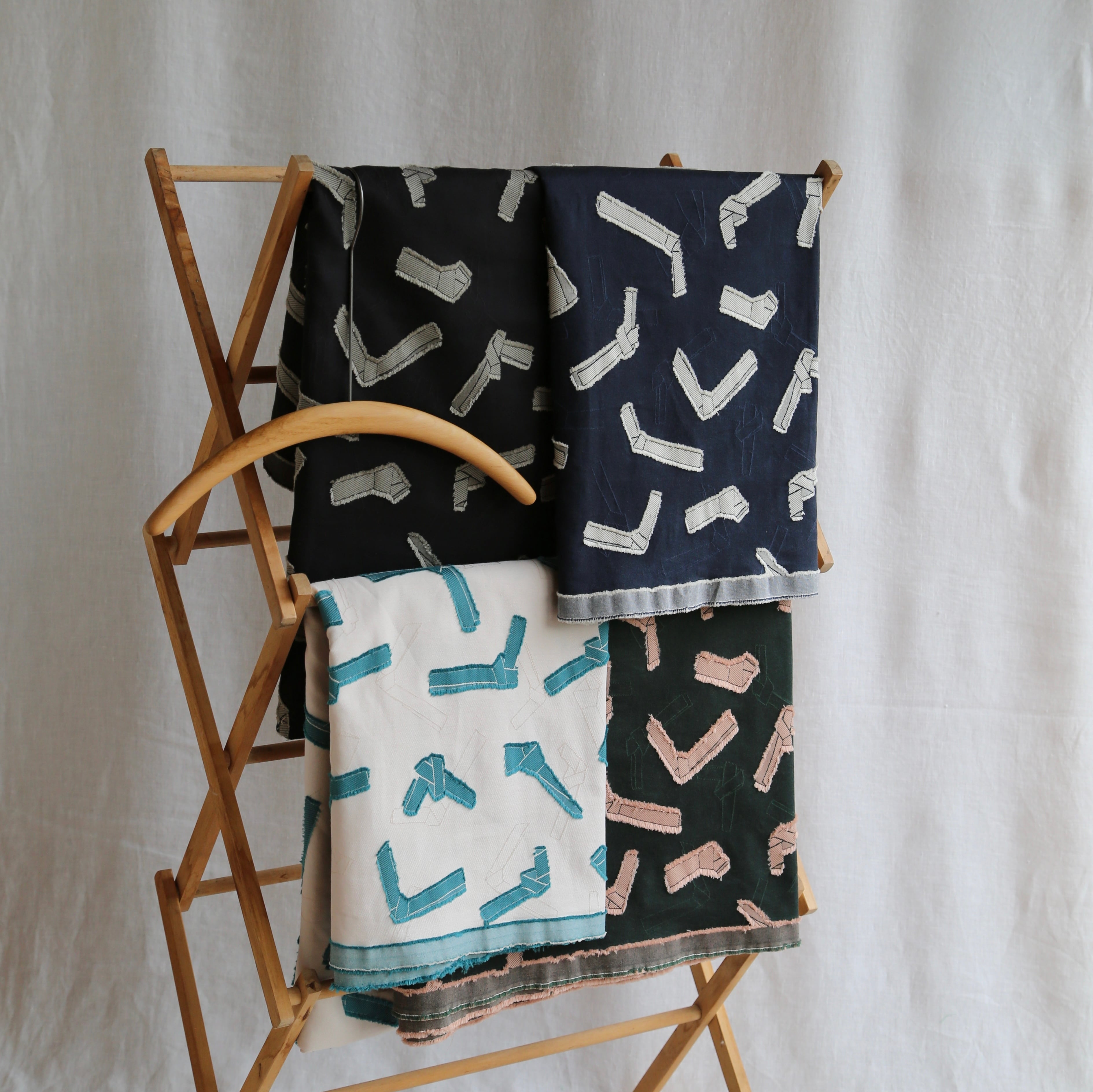 Original Textile 'Knots' Midnight Blue | IBAMOTO HONTEN