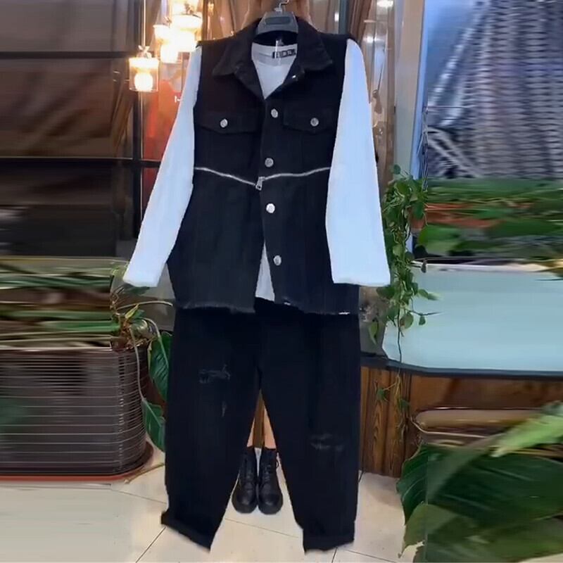 薄手シャツ オータムTシャツ スタイルパンツ 大きめサイズ 秋物 ミックスインファッション40251562848