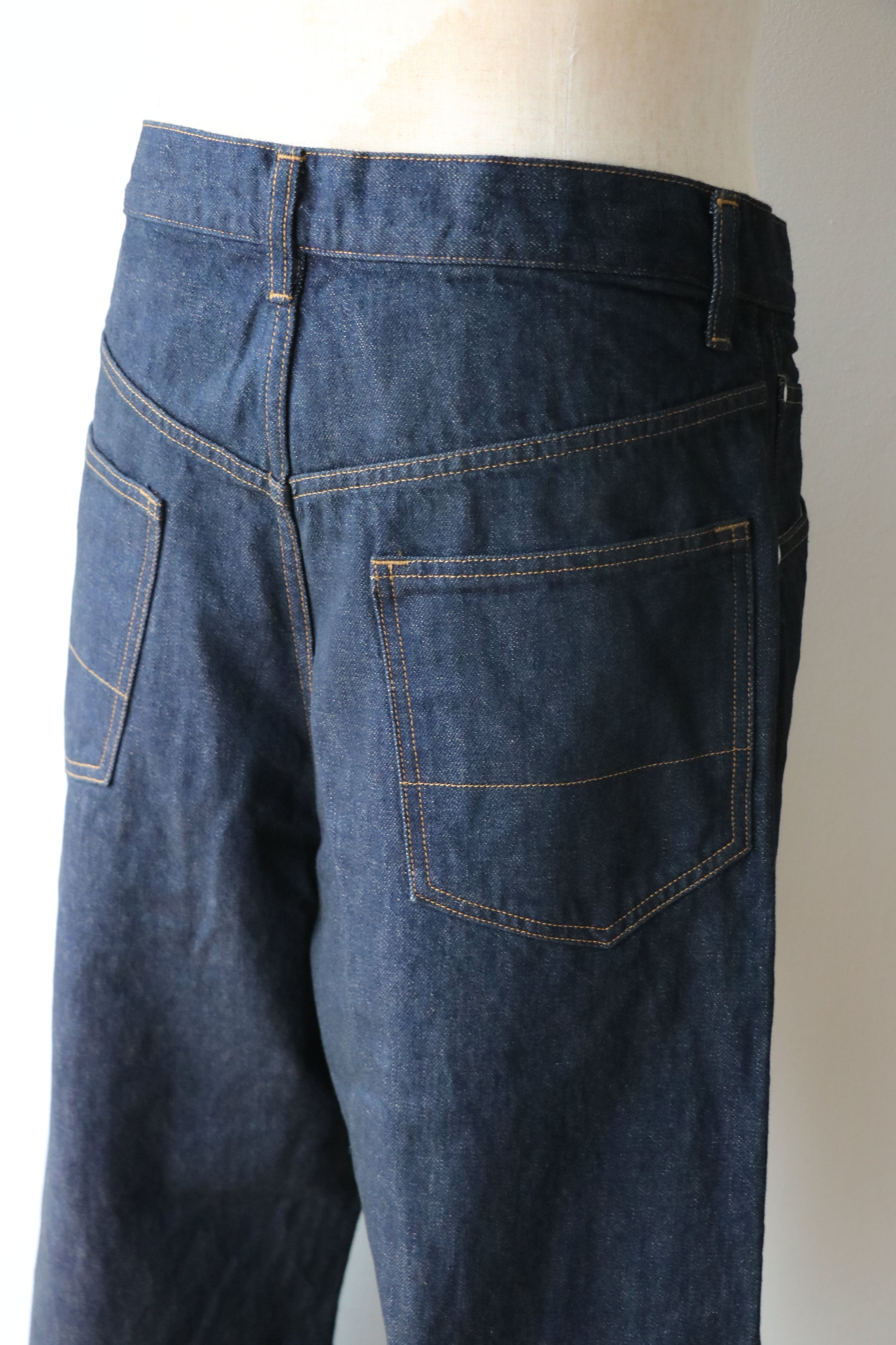 Ancellm -#08 SELVEDGE MIDDLE STRAIGHT 5P DENIM PANTS OW- / ANC-#08