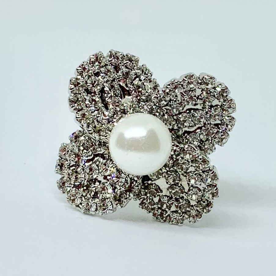 お花モチーフリング