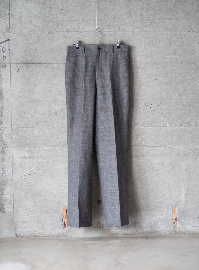 unknown 1980s Hopsack 2 tuck trousers