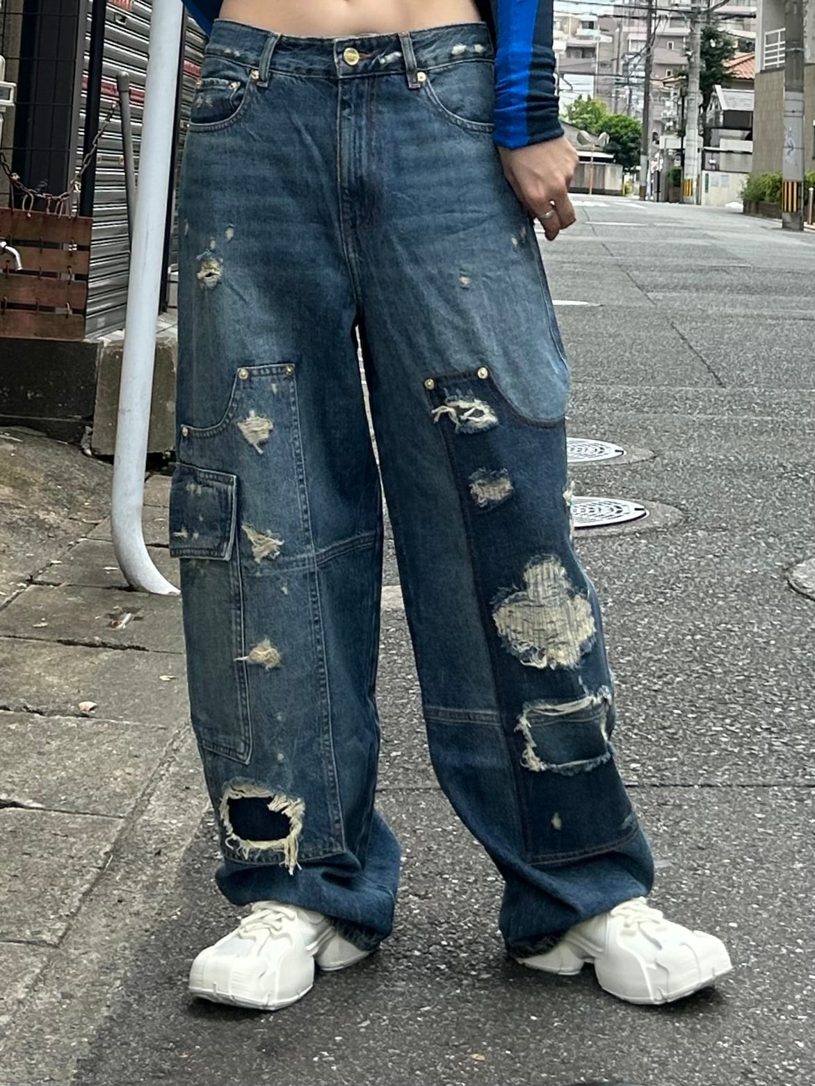 24AW】GANNI ガニー / DARK BLUE HEAVY WASHED CARPENTER JEANS 24AW】GANNI ガニー / DARK BLUE HEAVY WASHED CARPENTER JEANS