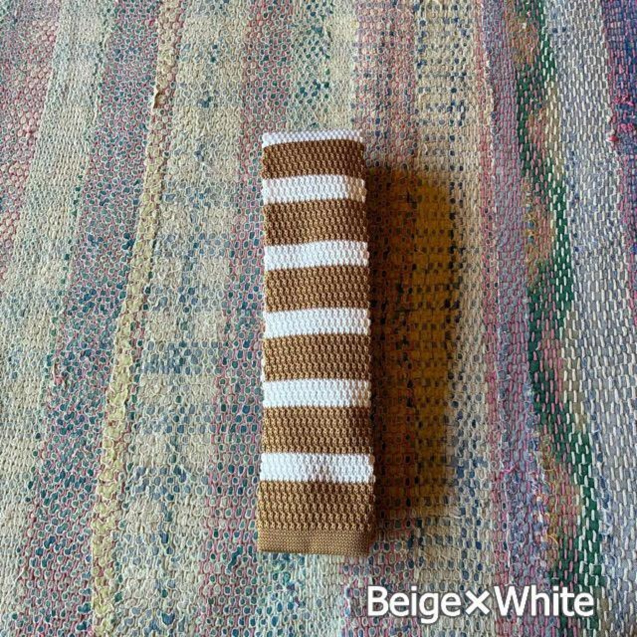TOPANGA Accessory　Border Knit Tie　6type　