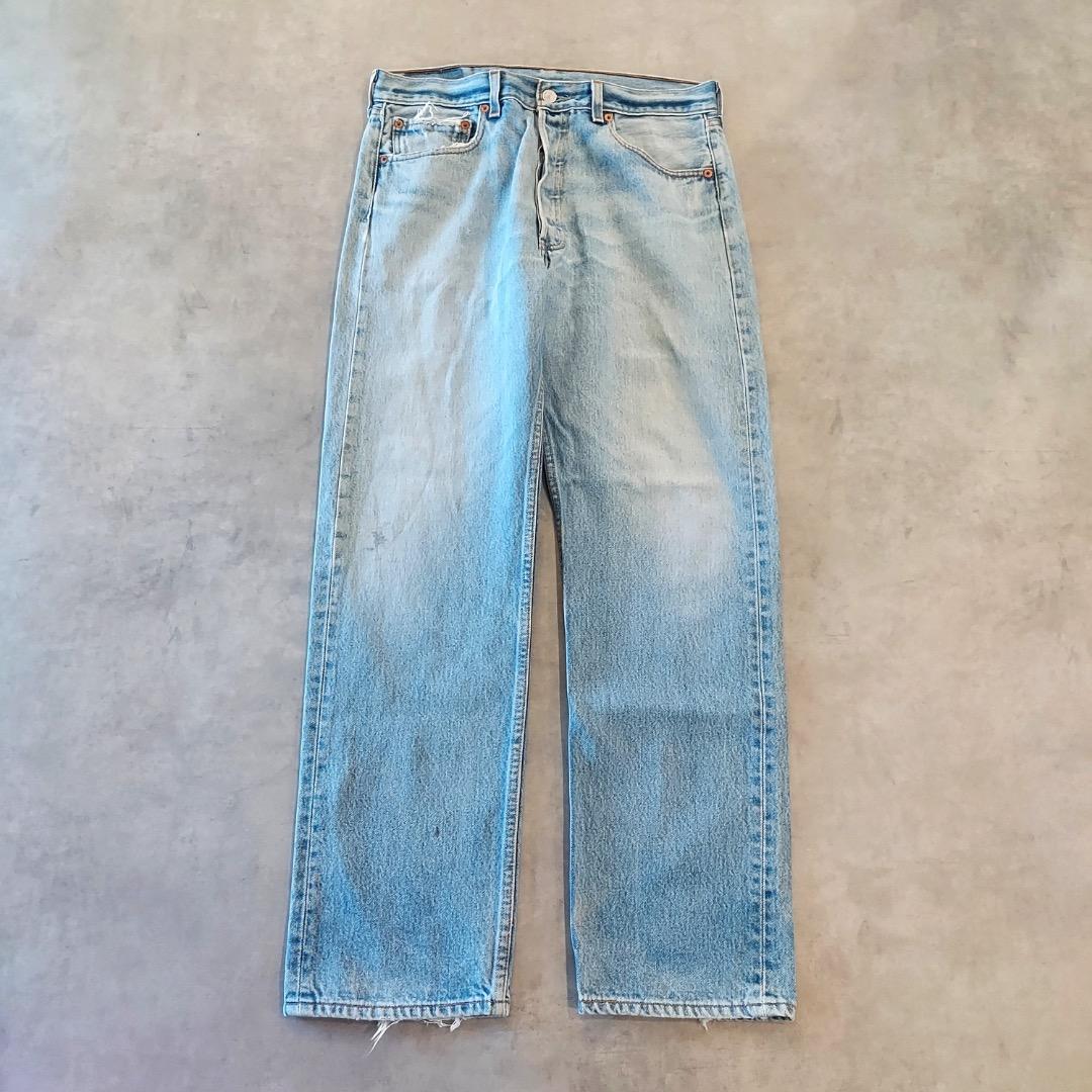 リーバイス501 Levis W34 ブルーデニム 青 00s 古着 17482