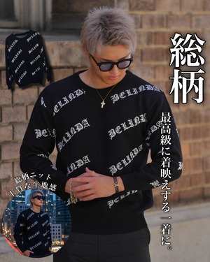 BELINDA MONOGRAM LOGO KNIT【BB25015】