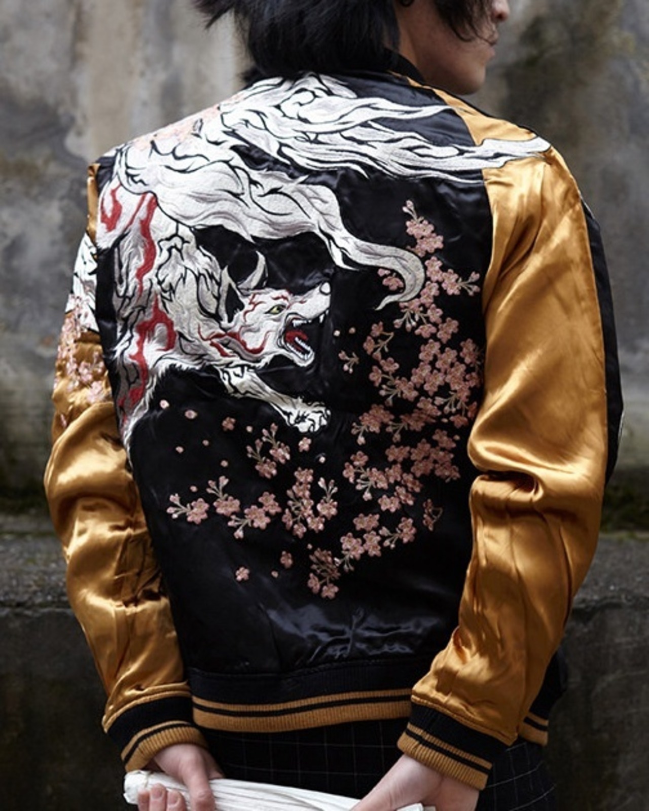 九尾狐 embroidery Yokosuka Jacket 【G1064】