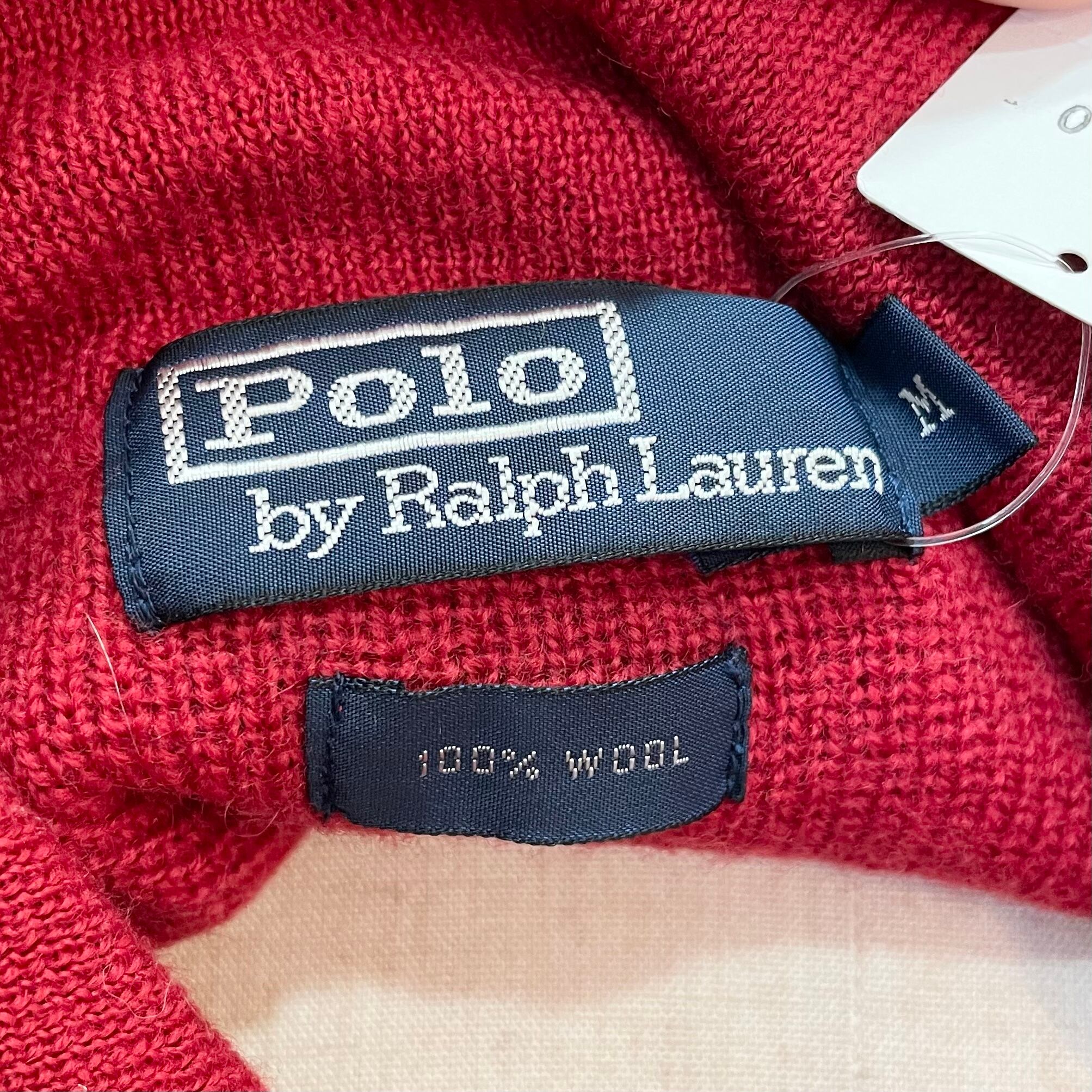 POLO RalphLauren/jumper/knit/red/Msize/ポロラルフローレン/ニット/ジャンパー/赤/Mサイズ