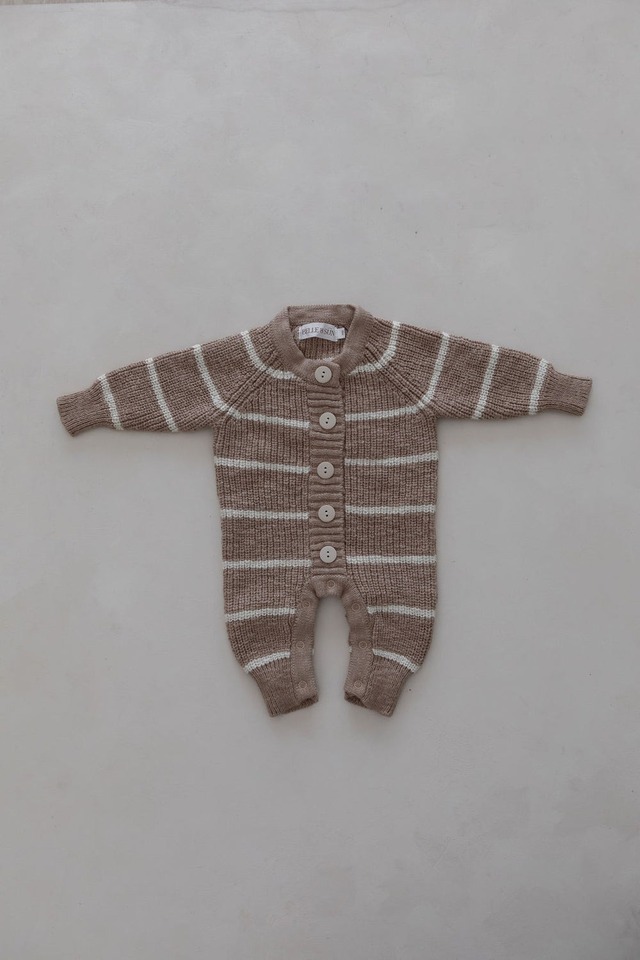 【即納】　BELLE & SUN Bodysuit | Cedarwood/Shell stripe