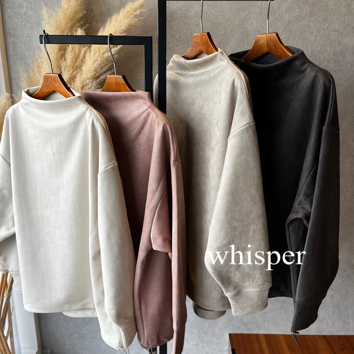 ZAMPA ボトルネックドロストチュニック（☆N) | whispermusee