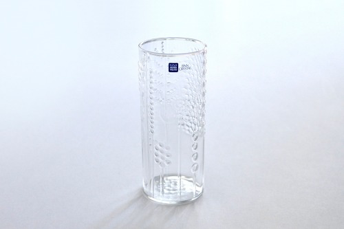 vintage ARABIA FLORA tumbler clear  / ヴィンテージ アラビア フローラ トールグラス クリア