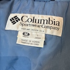 90s Columbia マウンテンパーカー マルチカラー ダブルジップ ドローコード