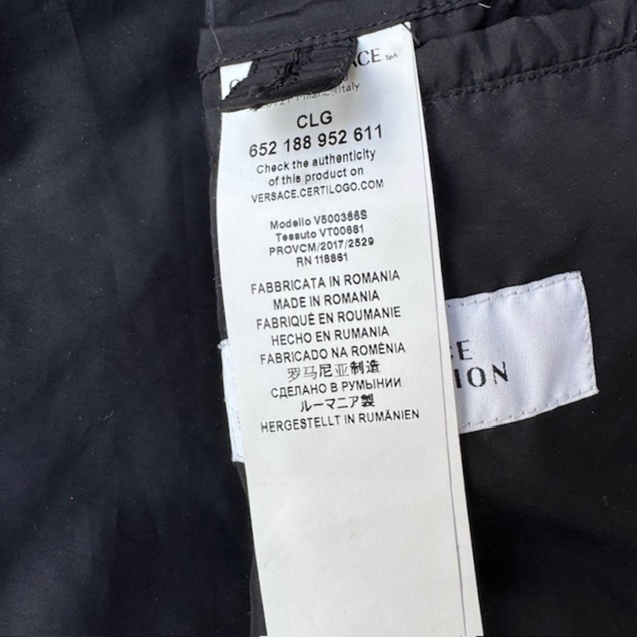 Gianni Versace パファージャケット ブラック 画像16
