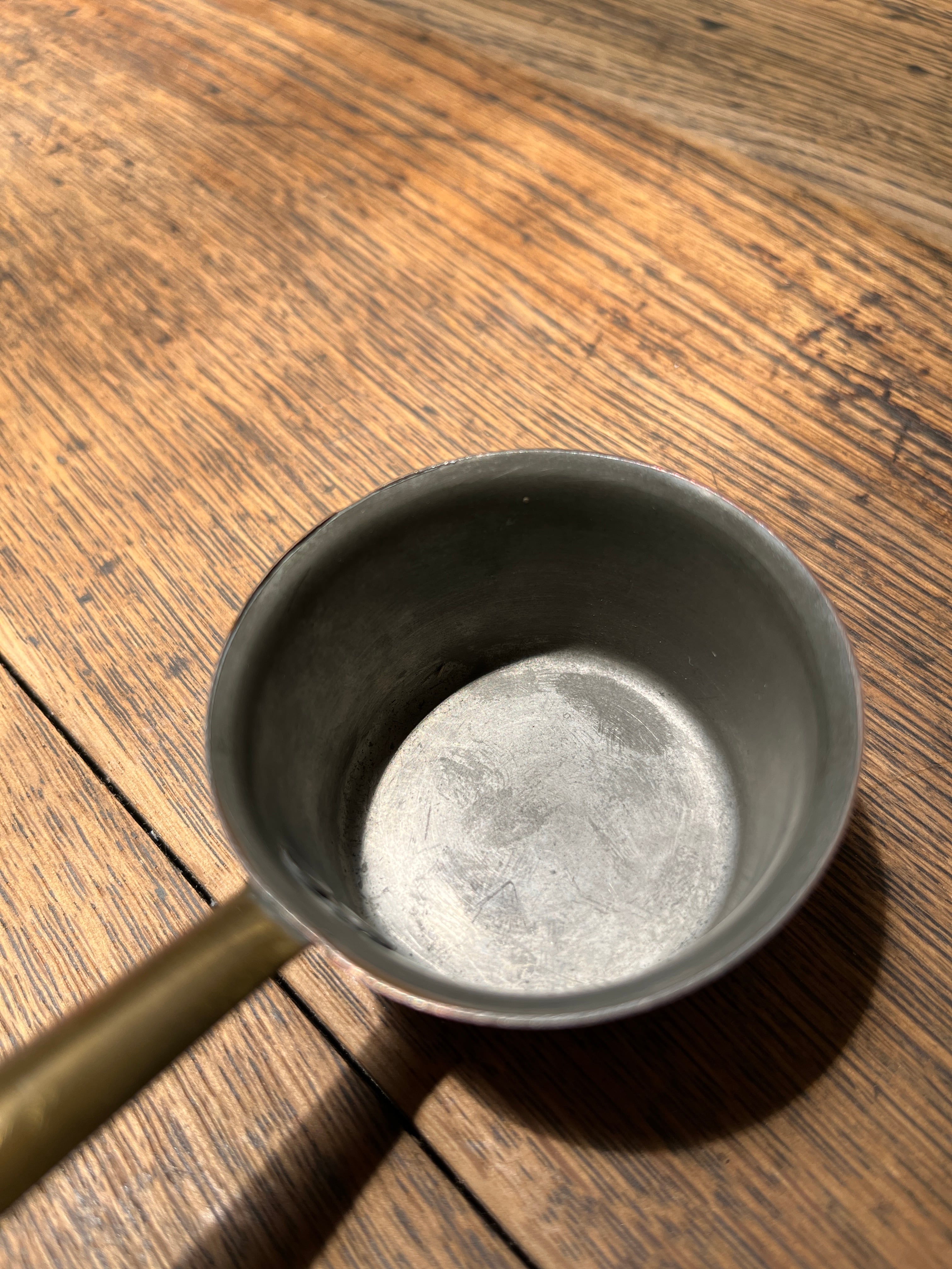 Copper pan (S) France Vintage＜銅鍋ミニチュア・フランス