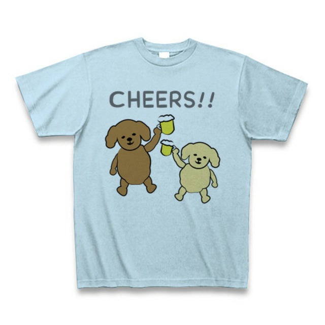 CHEERS!! (poodle) -light blue-