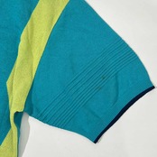 adabat アダバット 半袖 サマーニット セーター 5/ブルー系 メンズ ゴルフ