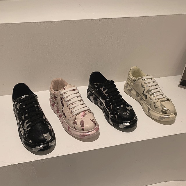 レッドクロスカラー 靴 シューズ ラウンドトー フェイクシューズ68516670301