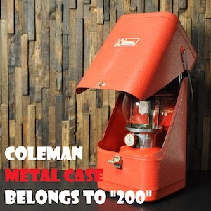コールマン ガルウィング メタルケース レッド ビンテージ 200系適合 前期型 COLEMAN VINTAGE METAL CASE 美品