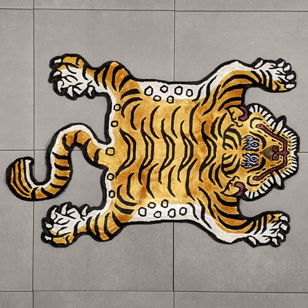 Tibetan Tiger Rug (Sサイズ シルク 072) チベタンタイガーラグ