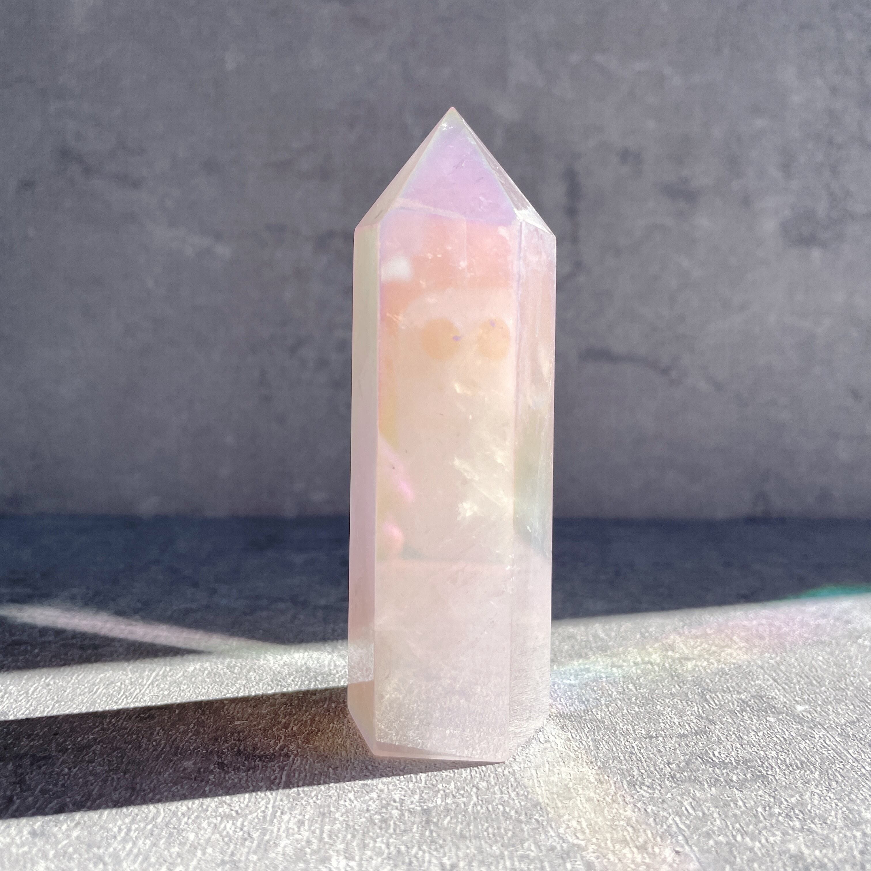 エンジェルオーラローズクォーツ タワー 31✧Angel Aura Rose quartz✧天然石・パワーストーン
