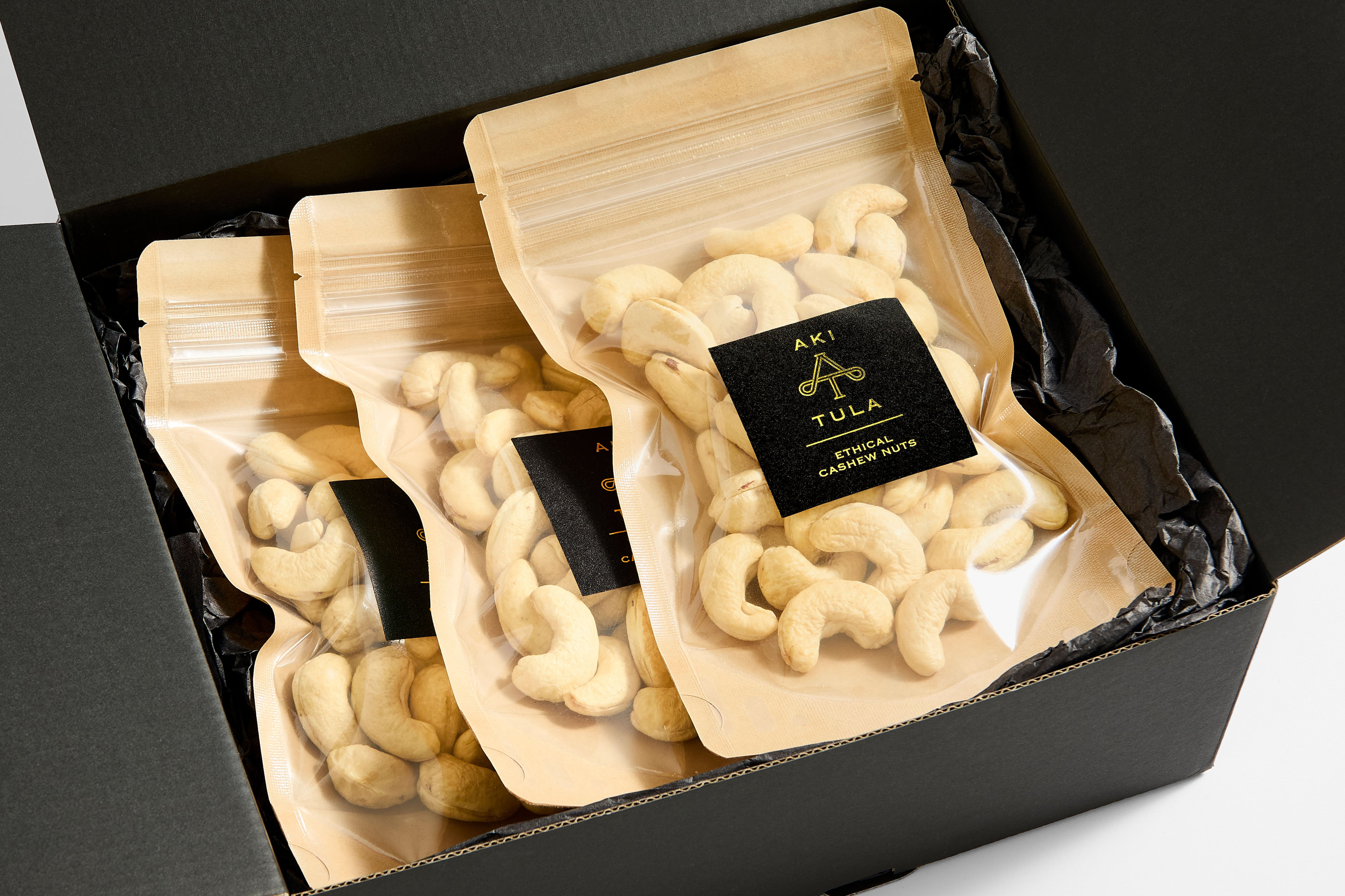 Aki Tulaエシカルカシューナッツ（100gサイズx3個）【全国送料無料】ご購入はこちら！