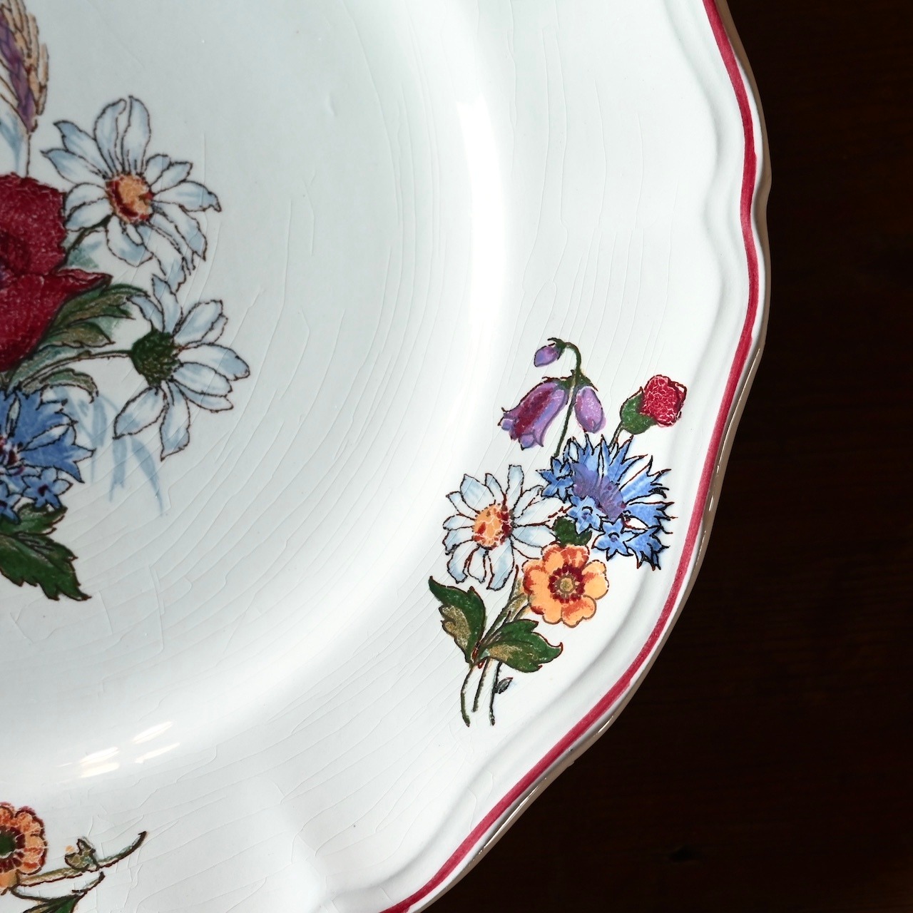 SARREGUEMINES  Plate / サルグミンヌ プレート〈 フランス食器・皿・花リム・フランスアンティーク・アンティークプレート・ブロカント・ヴィンテージ 〉113920