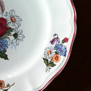 SARREGUEMINES  Plate / サルグミンヌ プレート〈 フランス食器・皿・花リム・フランスアンティーク・アンティークプレート・ブロカント・ヴィンテージ 〉113920