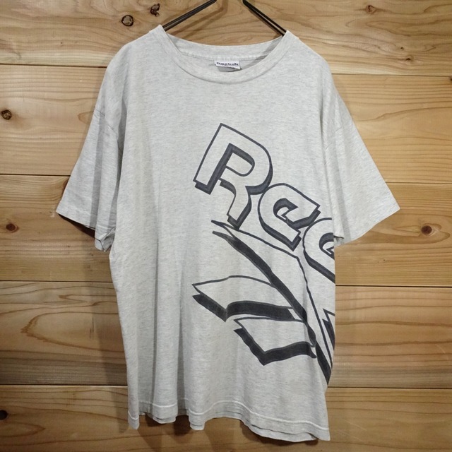 90s USA製 Reebok リーボック 半袖Tシャツ ビッグロゴ シングル 