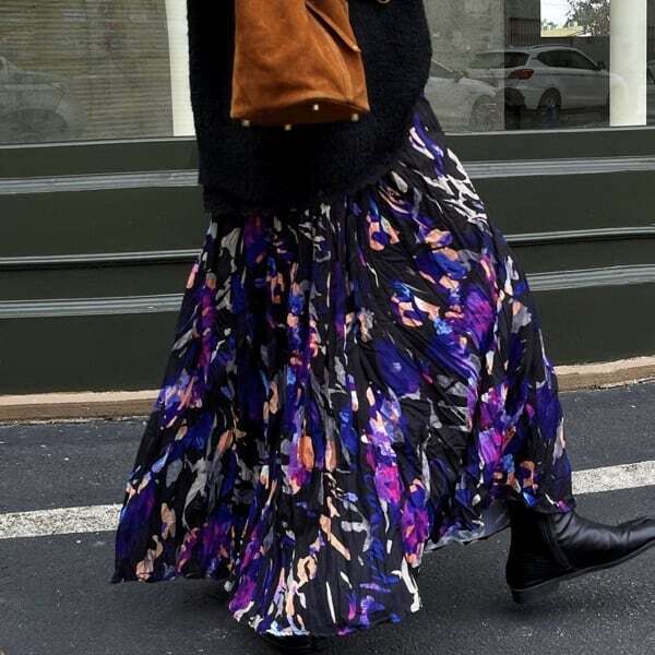 花柄ロングスカート フラワー マキシ スカート フローラル 華やか 花