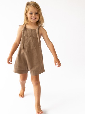 ILLOURA THE LABEL / Short Marlow Overalls_Chocolate(1y,2y,3y,4y)